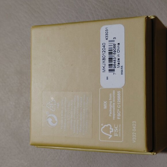 Michael Kors MK Logo Design Stud Kors Earrings In Original Box Silver tone - Picture 11 of 13